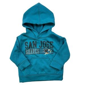 NHL Licensed Kids Teal San Jose Sharks Hoodie | Size 12M